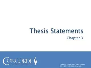 Thesis Statements