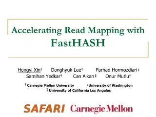 Accelerating Read Mapping with FastHASH