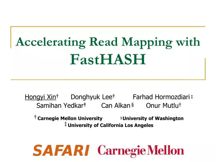 accelerating read mapping with fasthash