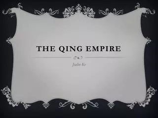 The Qing Empire
