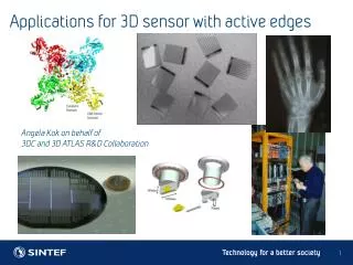 Applications for 3D sensor with active edges