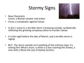 Stormy Signs