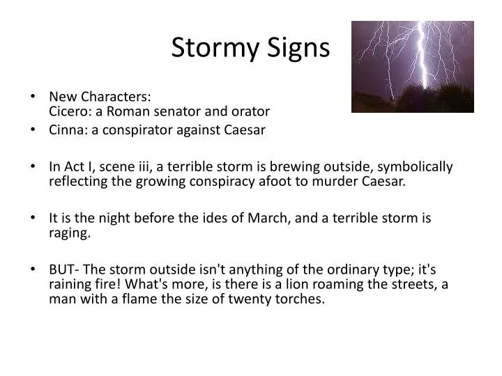 stormy signs