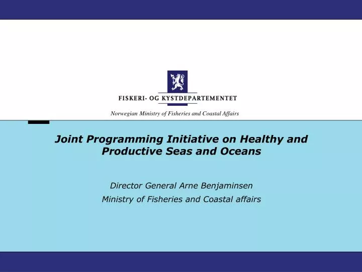 joint programming initiative on healthy and productive seas and oceans
