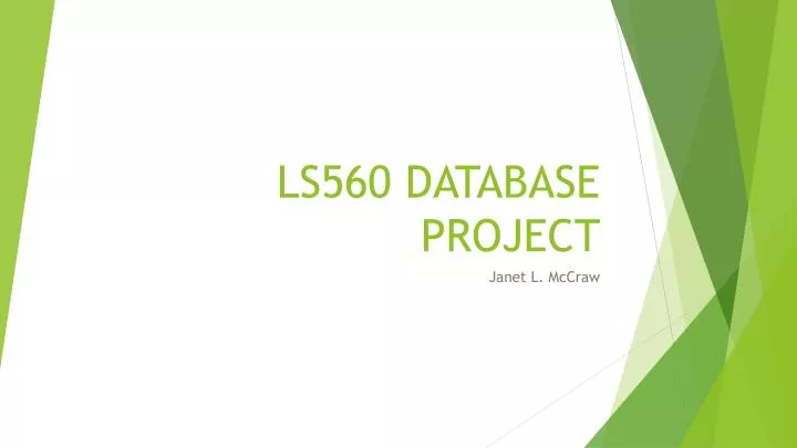 ls560 database project