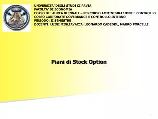 piani di stock option