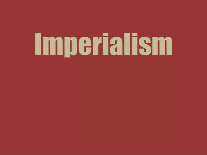 imperialism