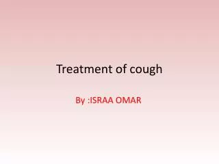 Treatment of cough