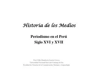 historia de los medios
