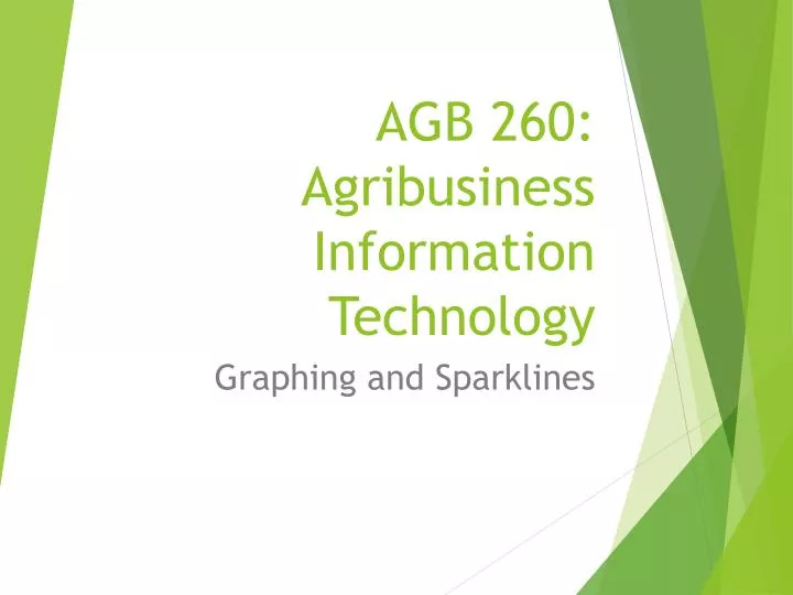 agb 260 agribusiness information technology