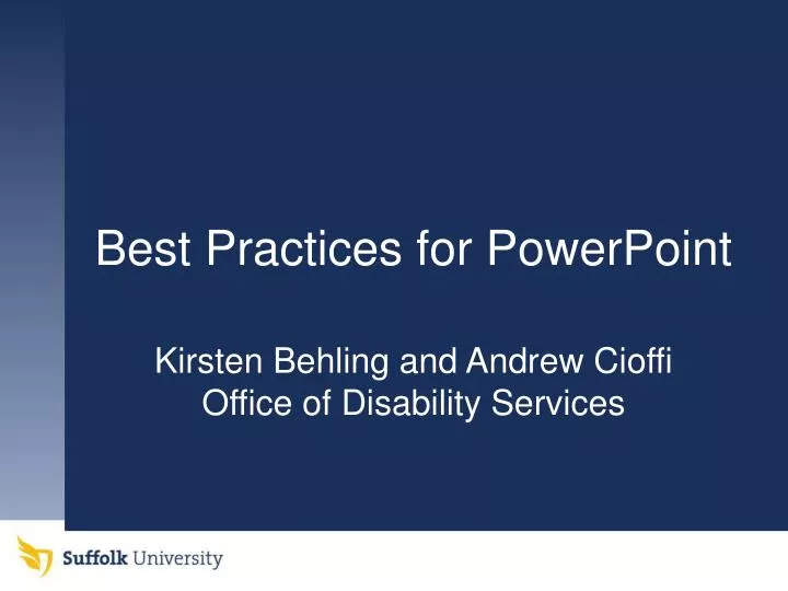 best practices for powerpoint