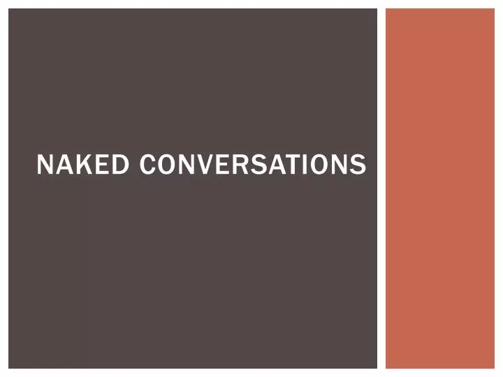 naked conversations