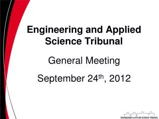 Engineering and Applied Science Tribunal