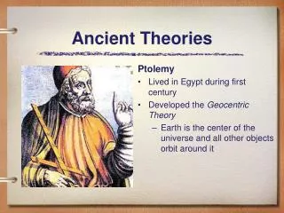Ancient Theories