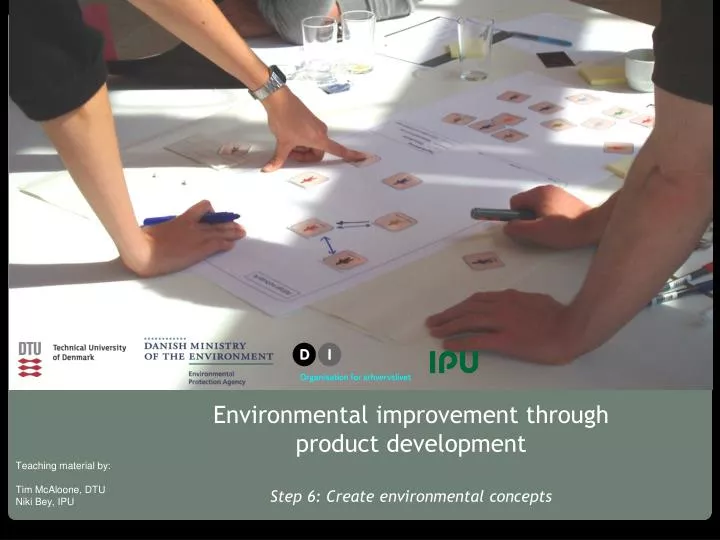 environmental improvement through product development step 6 create environmental concepts