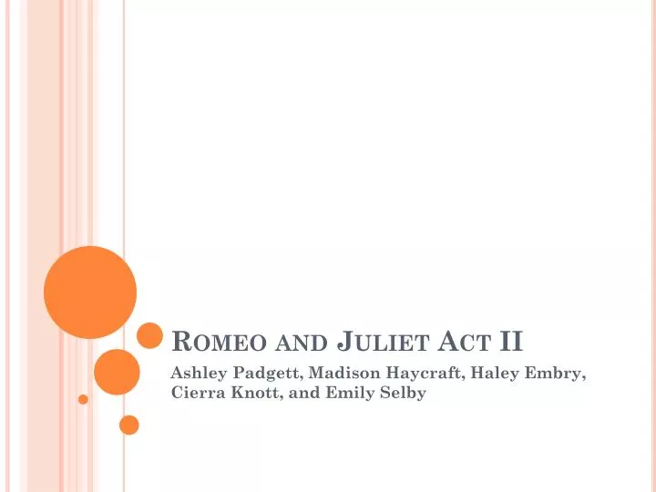 romeo and juliet act ii