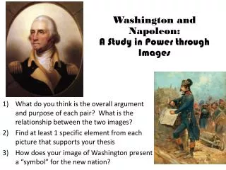 Washington and Napoleon: A Study in Power through Images