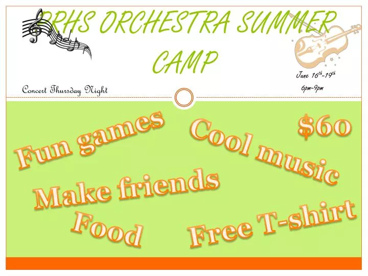 prhs orchestra summer camp
