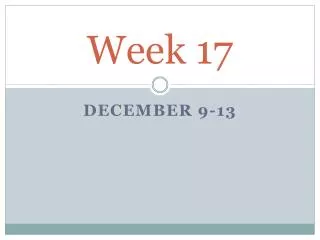 week 17