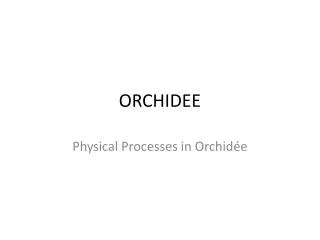 ORCHIDEE