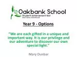 Discover Your Unique Path: Options for Year 9 Students at Oakbank - slide 1