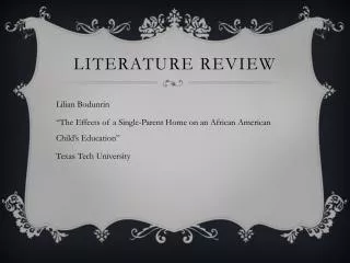 Literature Review