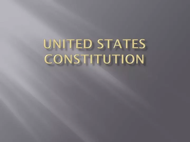united states constitutio n