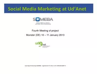Social Media Marketing at Ud‘Anet