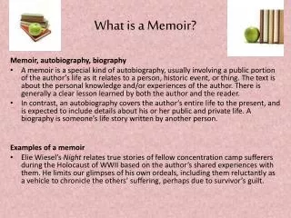 What is a Memoir?