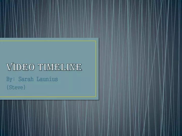 video timeline