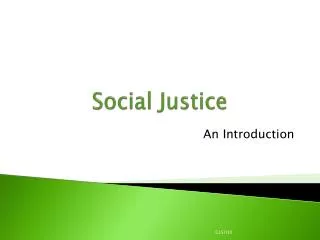 Social Justice