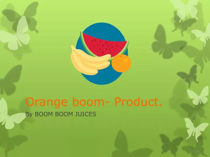 orange boom product