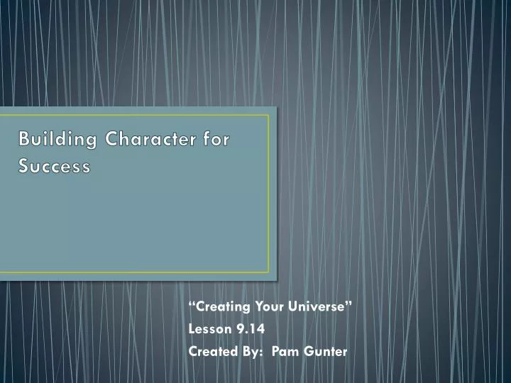 building character for success