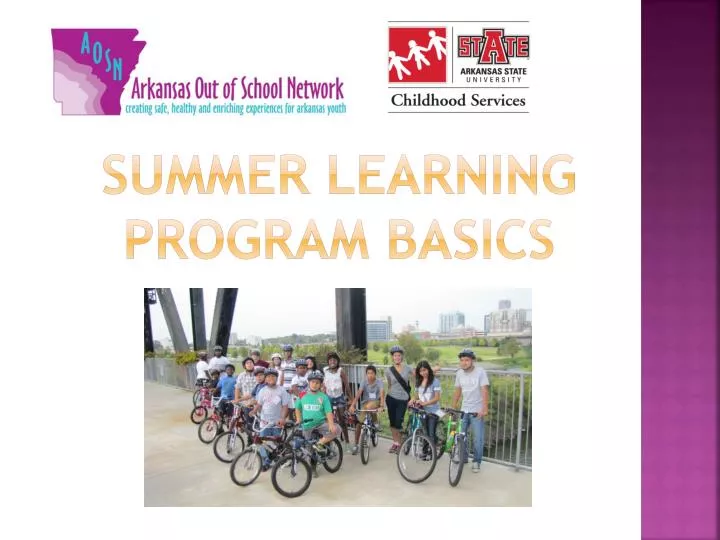 summer learning program basics