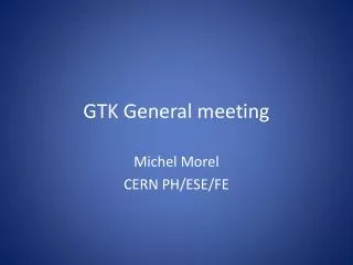 GTK General meeting