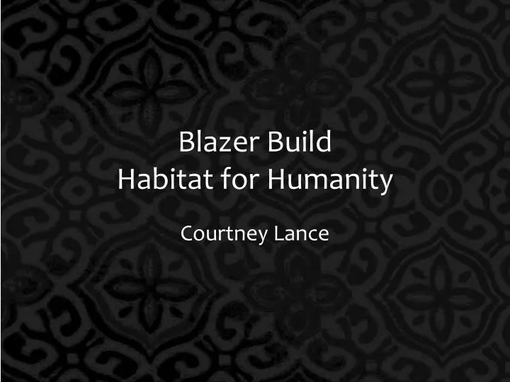 blazer build habitat for humanity