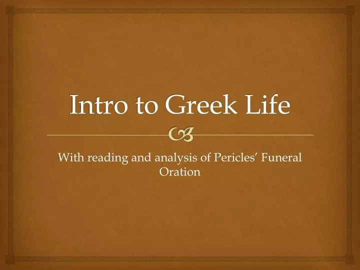 intro to greek life
