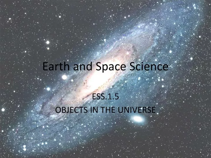 earth and space science