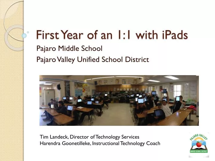 first year of an 1 1 with ipads