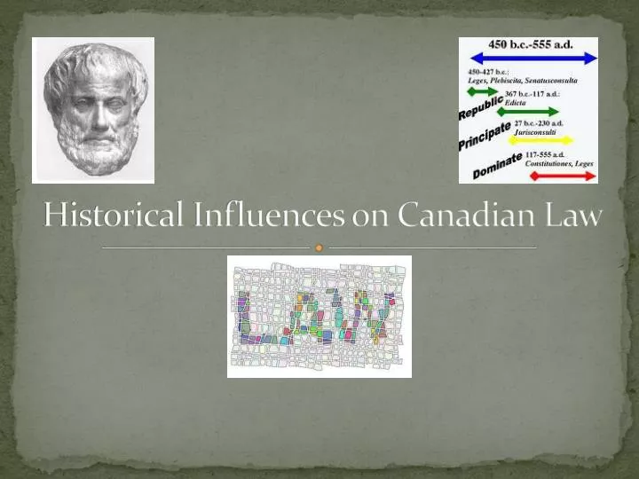 historical influences on canadian law