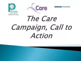 The Care Campaign, Call to Action
