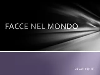 facce nel mondo