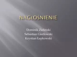 nag o nienie