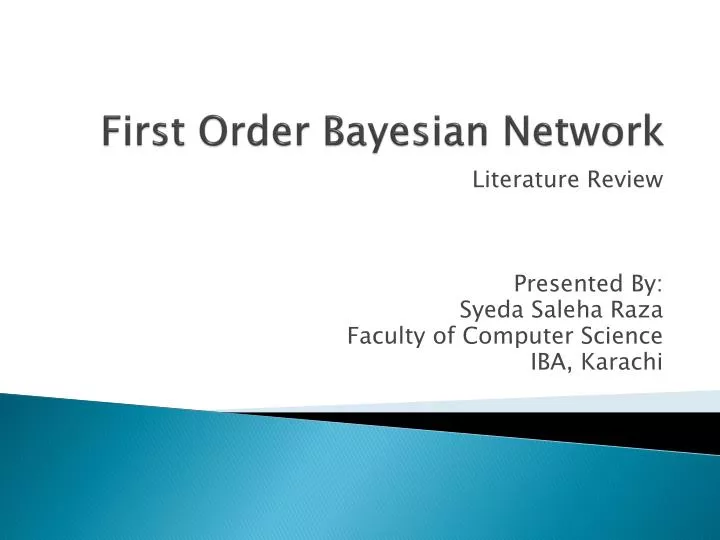 first order bayesian network