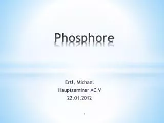phosphore