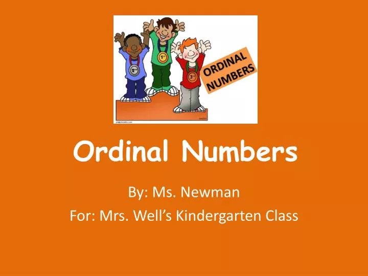 ordinal numbers