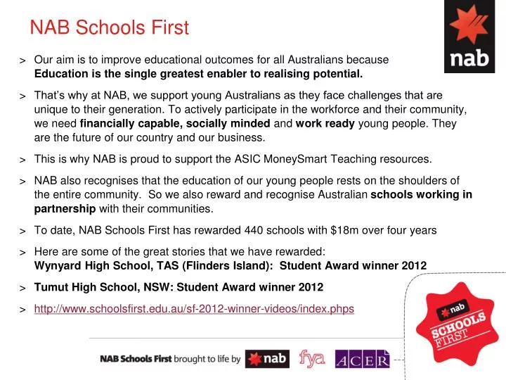 nab schools first