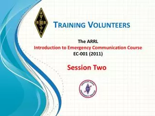 training volunteers