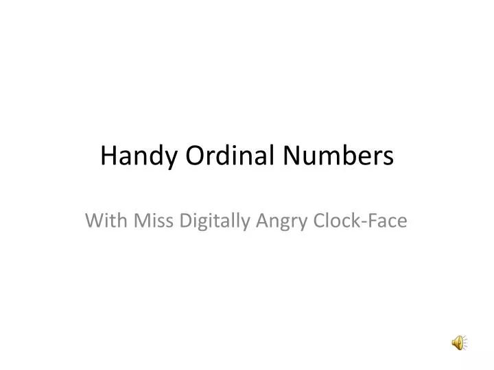 handy ordinal numbers