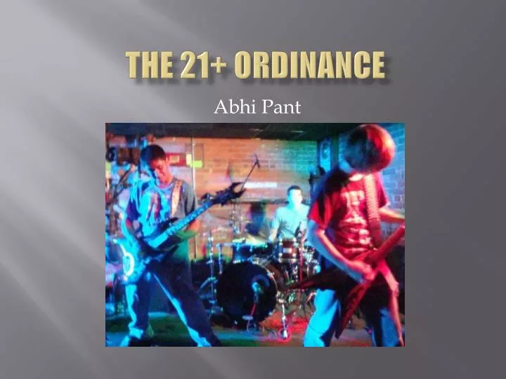 the 21 ordinance